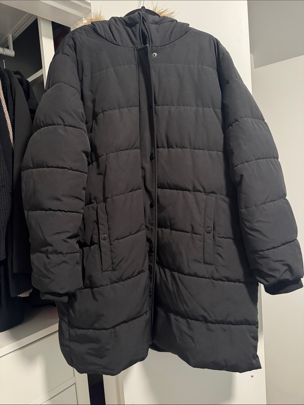 Joe Fresh black hooded jacket